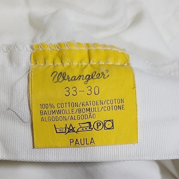 Wrangler Classic White Denim Vintage 90s Made In Canada - Picture 8 of 8